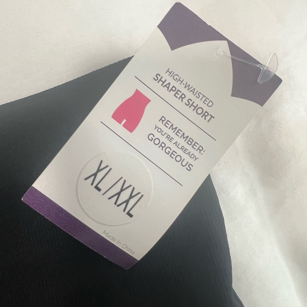 NWT, Empetua, Size XL/XXL black shapewear shorts - Picture 3 of 4